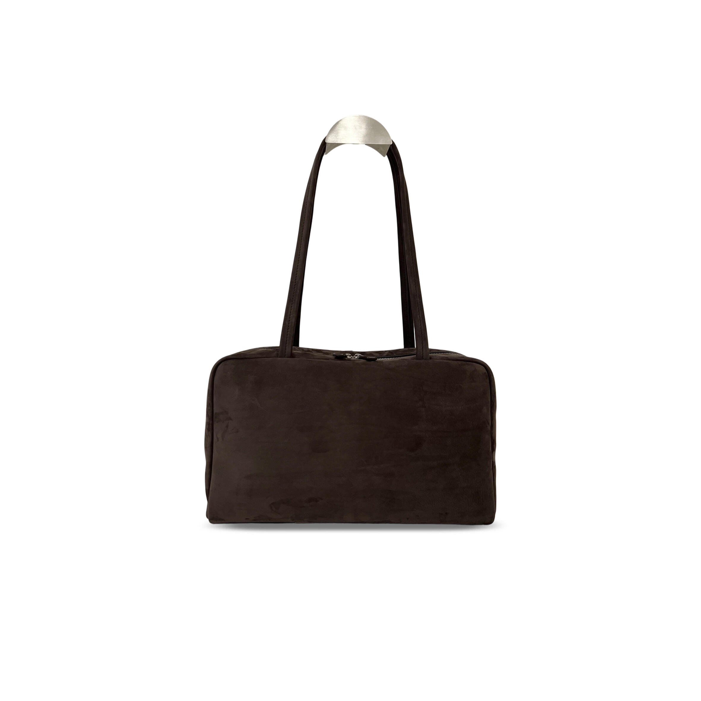 THE ROW ASTRA SUEDE BOWLING BAG (30.5*18*10cm)